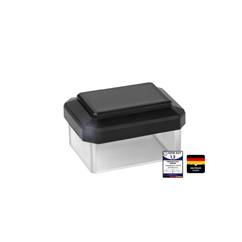 80X80 Solar Zaunleuchte LED - Zaun Beleuchtung | Für Tor & Türe | Stabmattenzaun