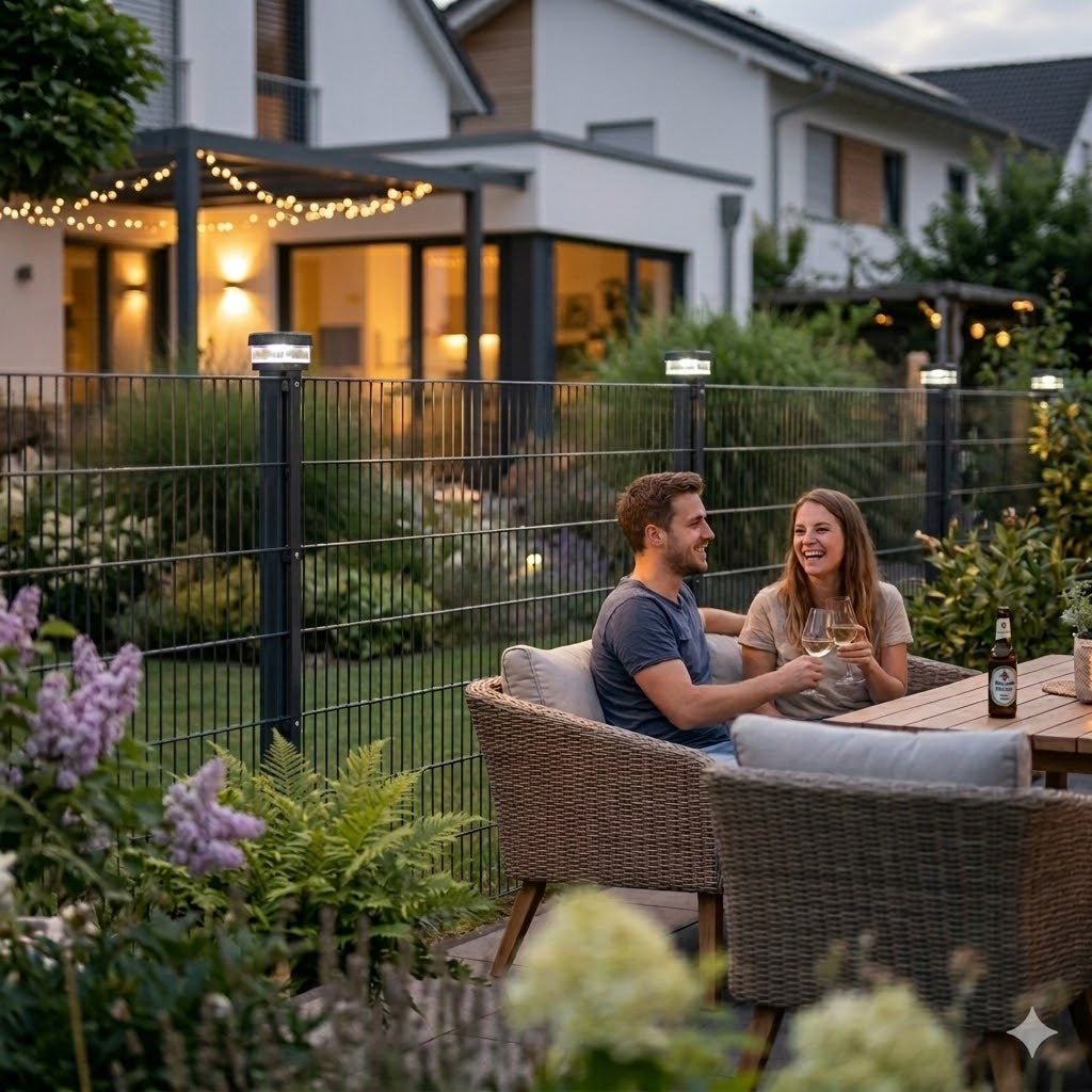 6040 Solar Zaunleuchte LED